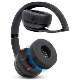 WC SweatZ Solo4 earpad cover closeup highlights durable, sweat-resistant material for daily workouts
