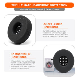 WC SweatZ Solo4 durable stretch fabric maintains full earpad coverage during training