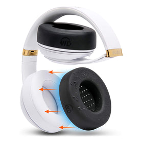 WC SweatZ Studio earpad cover on Beats Studio 3 protects against sweat and keeps pads clean.