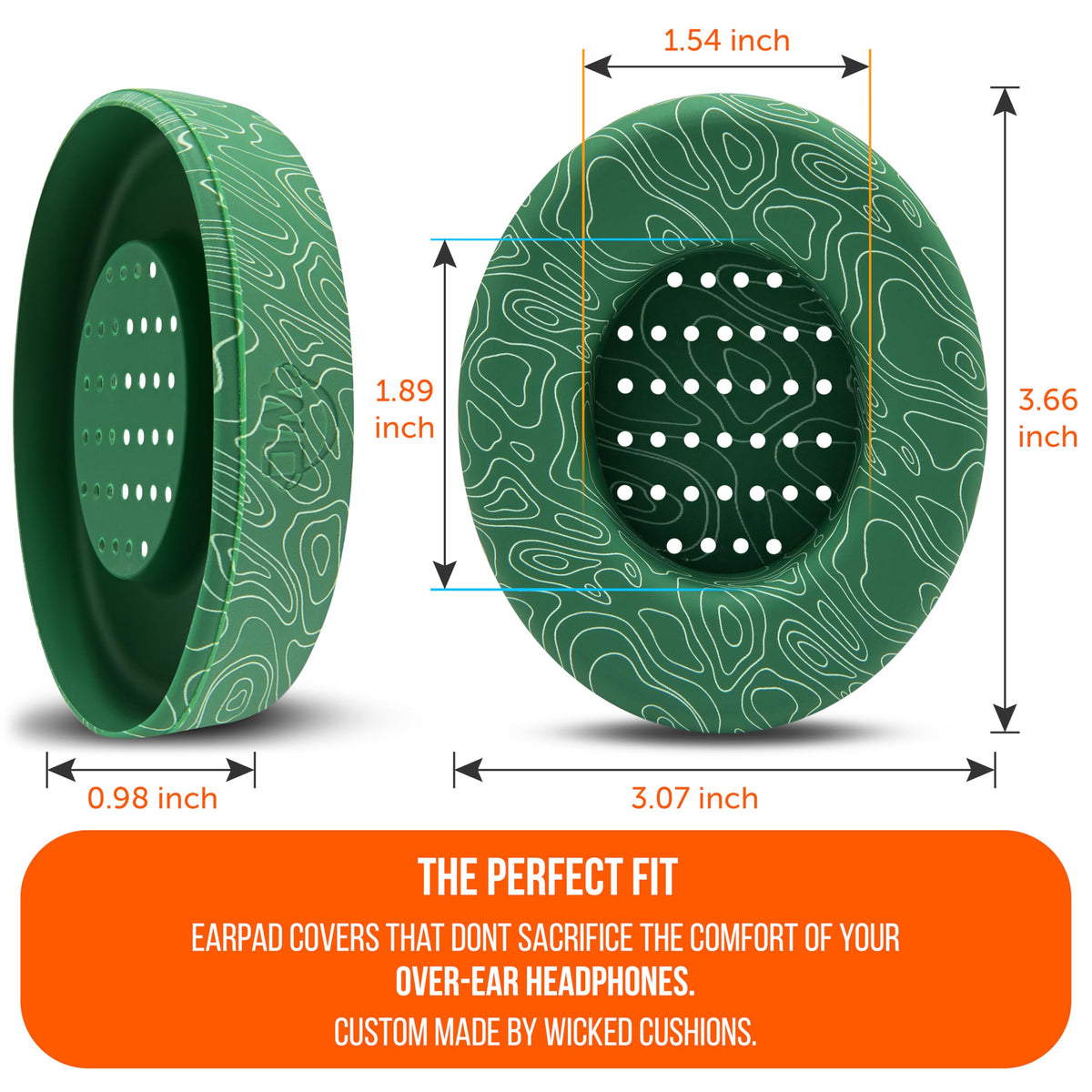 Full-earpad protection by WC SweatZ Studio covering the inner area