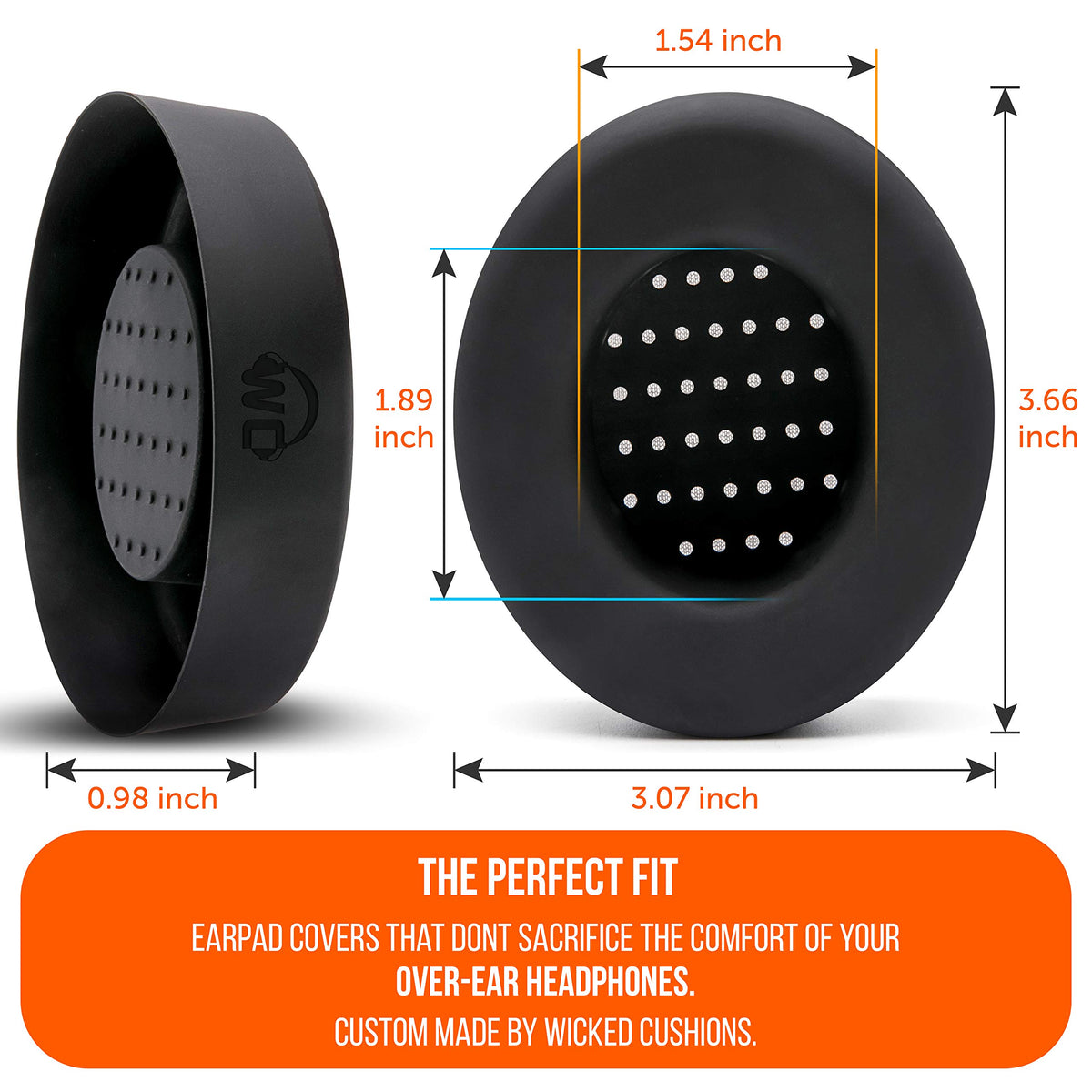 WC SweatZ Studio full coverage earpads help shield the inner components.