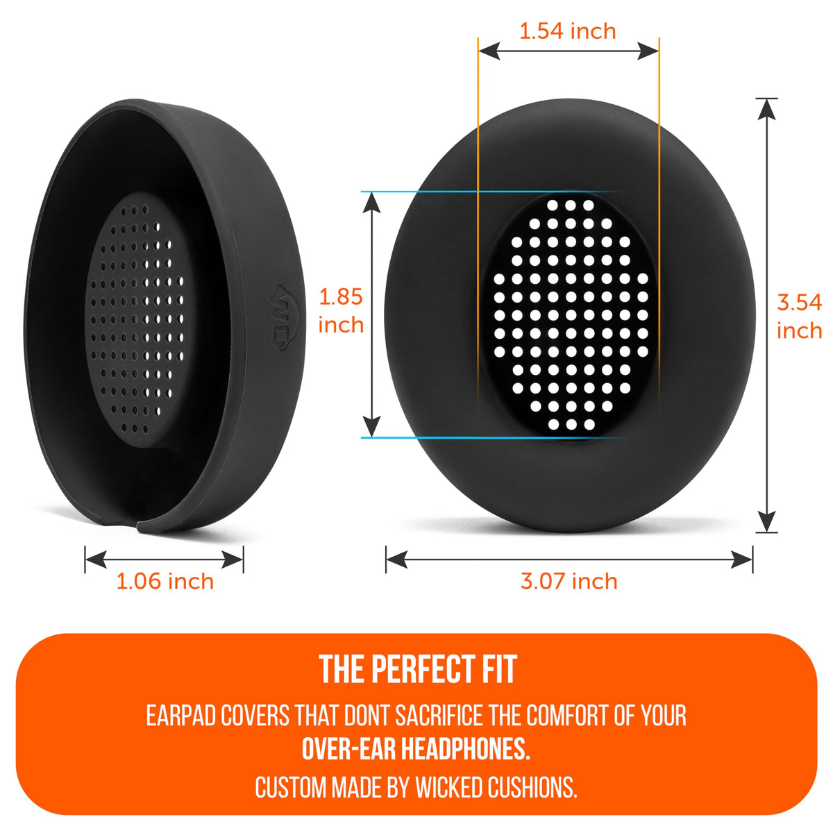 Durable silicone construction of WC SweatZ Studio Pro on Beats Studio Pro