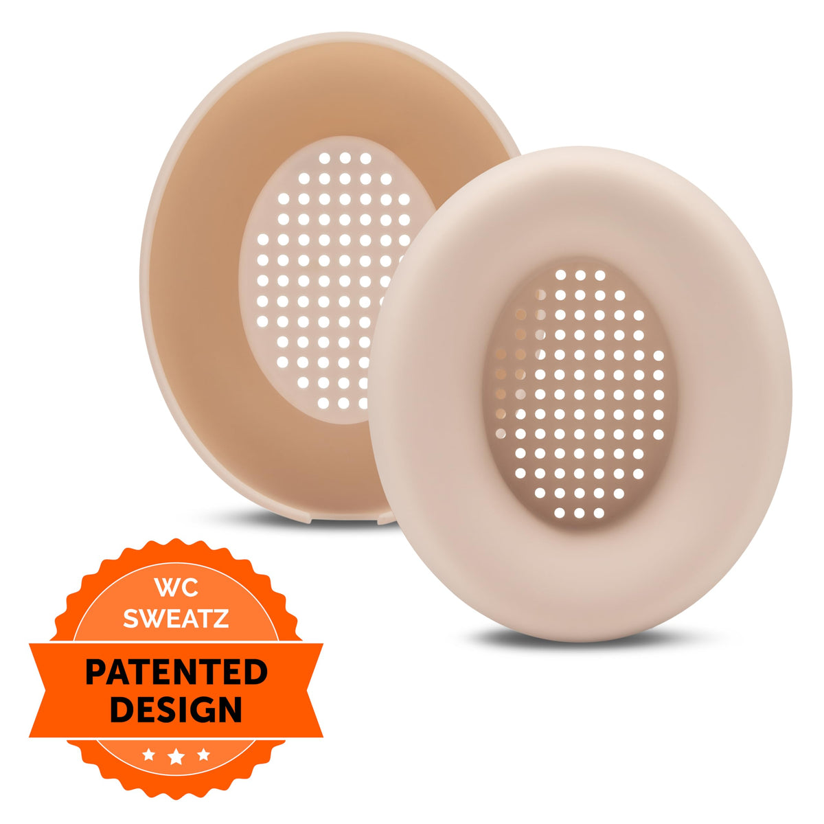 WC SweatZ Studio Pro earpad cover being cleaned after use.