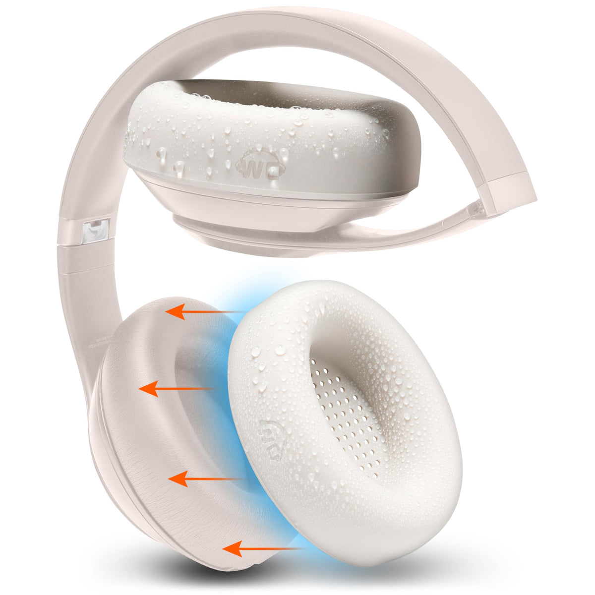 WC SweatZ Studio Pro earpad cover shields Beats Studio Pro from sweat during workouts.