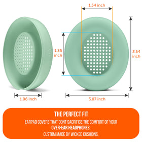  WC SweatZ earpad cover during a workout; keeps pads fresh.