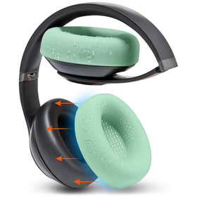 WC SweatZ Studio Pro earpad cover front view; full-earpad sweat protection.