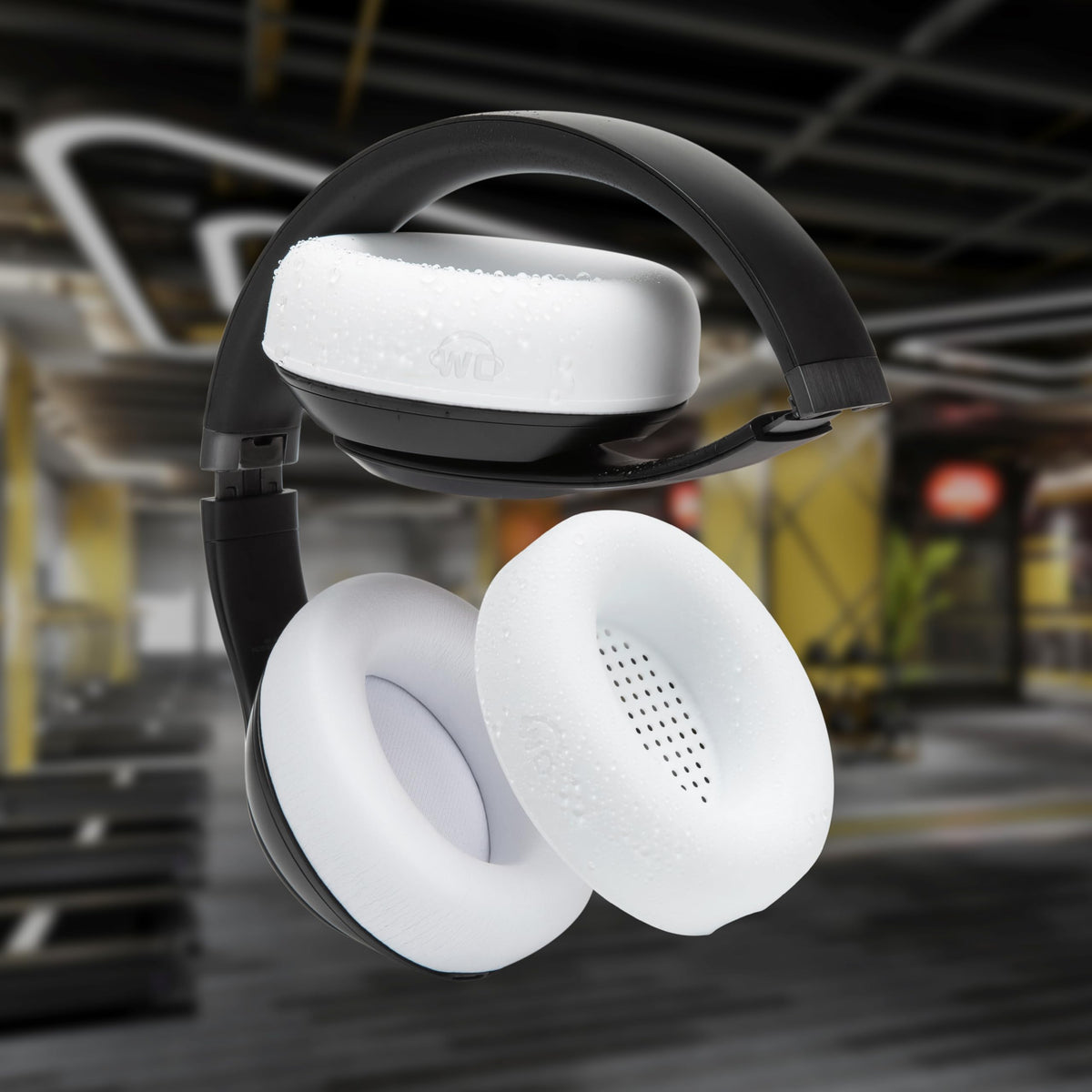 Easy slip-on-off design on headset for quick replacement