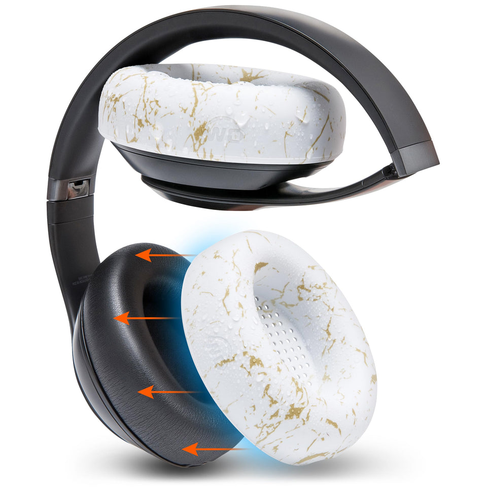 WC SweatZ front view on Beats Studio Pro showing protective coverage and easy fit