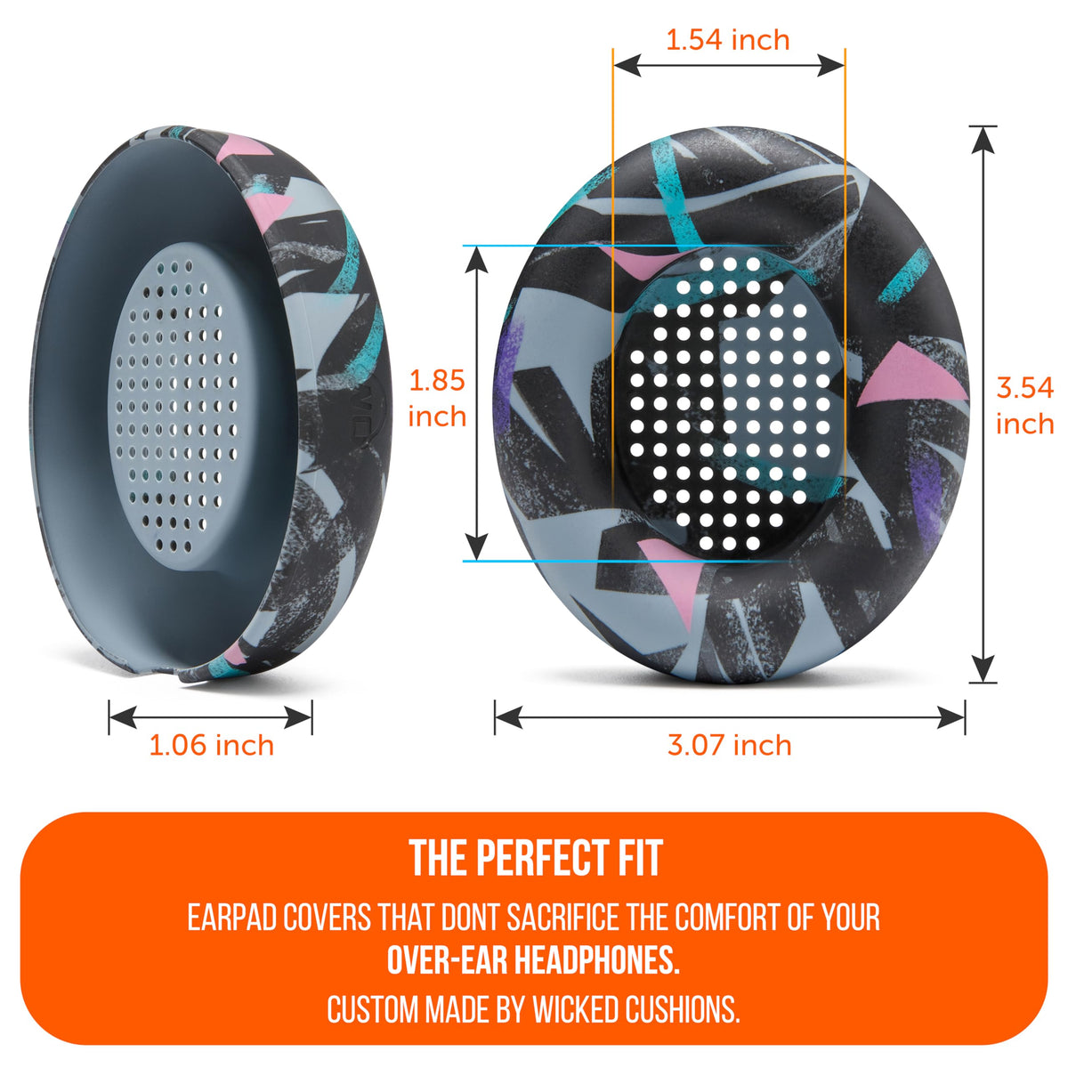 WC SweatZ lifted to reveal inner driver coverage protecting Beats Studio Pro components
