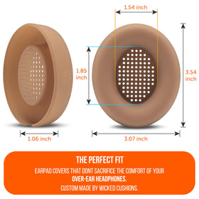 WC SweatZ slip-on earpad cover is easy to attach and remove