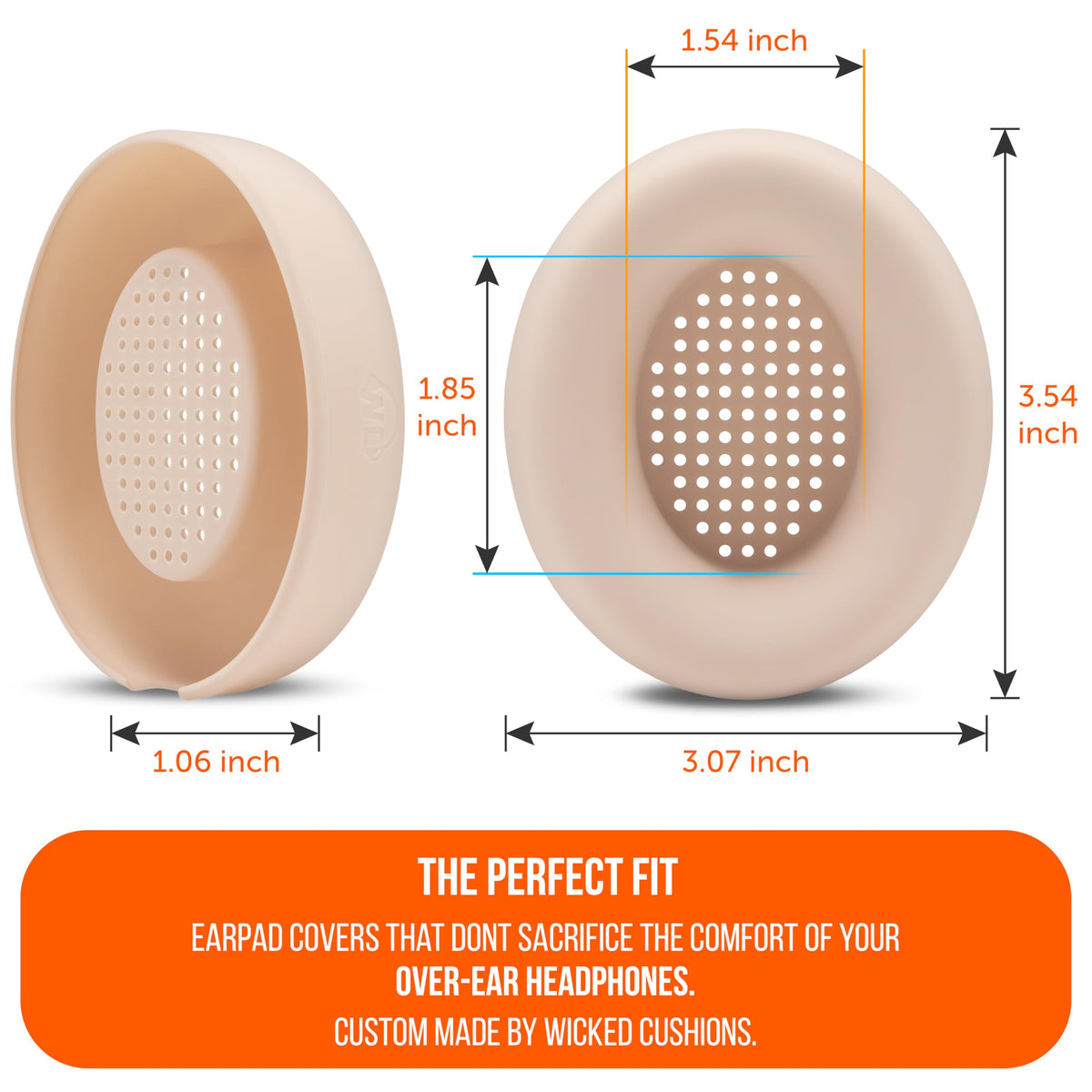 Moon color WC SweatZ earpad cover on Beats Studio Pro in gym setting.