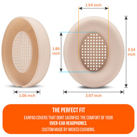 Moon color WC SweatZ earpad cover on Beats Studio Pro in gym setting.