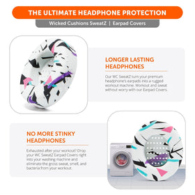 WC SweatZ Studio slips on in seconds without tools over earpads