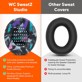 WC SweatZ Studio silicone wrap over Beats Studio 3 for quick, tool-free fit