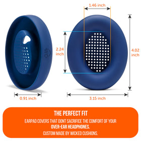 Stretchable WC SweatZ XM4 material ensures a snug, durable fit on WH-1000XM4 earpads.