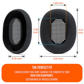 Easy slip-on fit of WC SweatZ XM5 for quick setup with XM5 headphones.