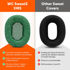 WC SweatZ XM5 installed on Sony WH-1000XM5 preserving fit and seal