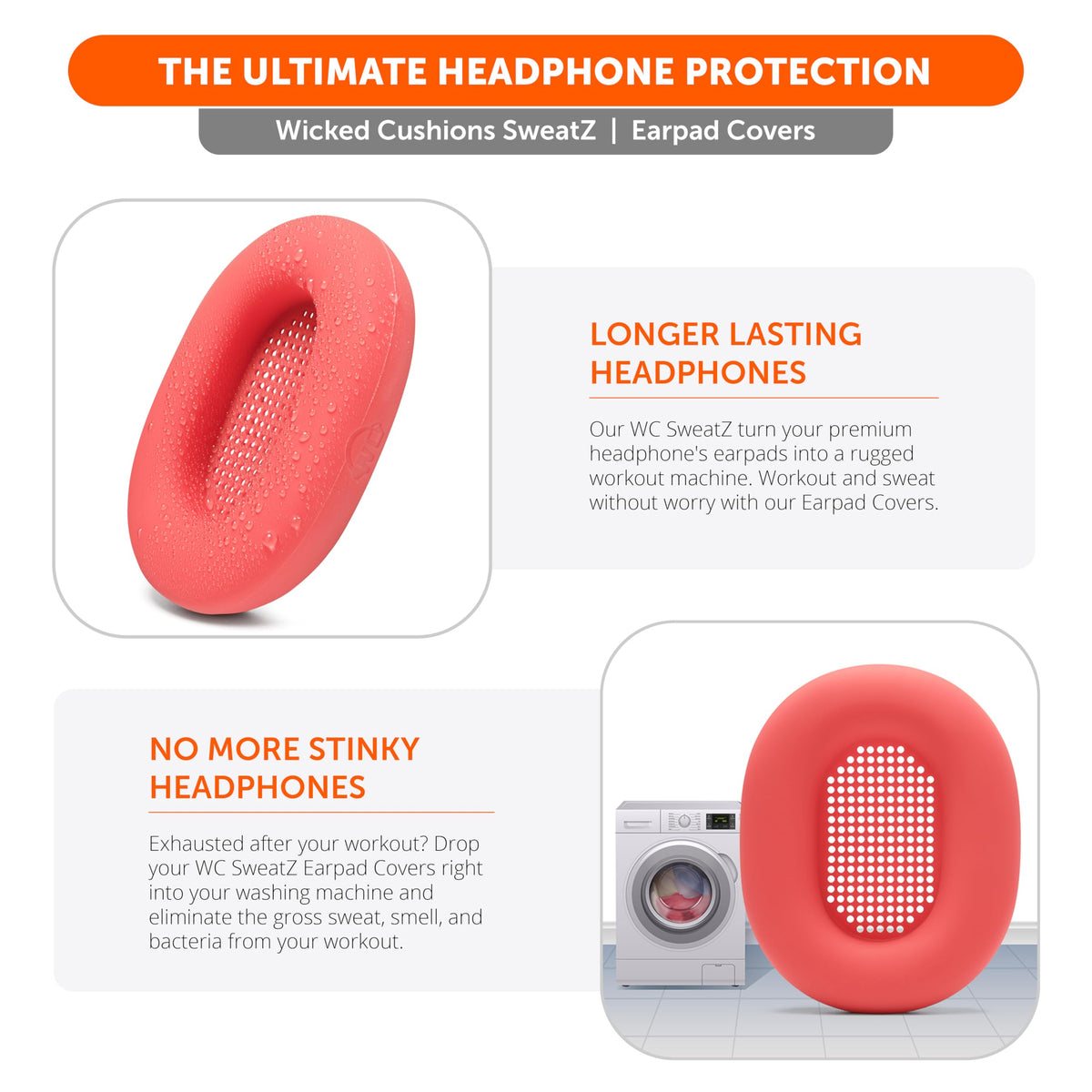Machine washable WC SweatZ XM5 keeps headphones fresh after sessions