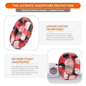 WC SweatZ XM5 rapid snap-on design allows quick fitting to Sony WH-1000XM5.