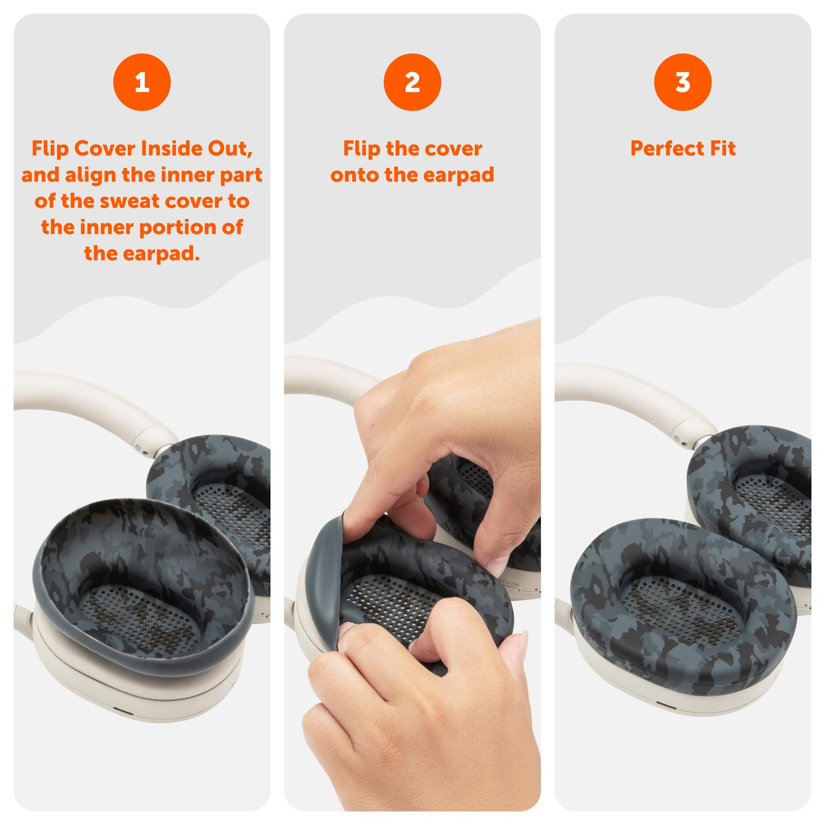 WC SweatZ XM5 in washing machine scenario showing washable convenience and durability