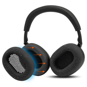 WC SweatZ XM6 silicone earpad cover on Sony WH-1000XM6 provides sweat protection.