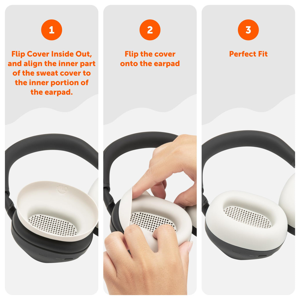 WC SweatZ XM6 washable silicone earpad covers for quick cleanup