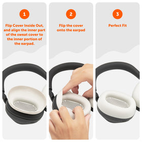 WC SweatZ XM6 washable silicone earpad covers for quick cleanup