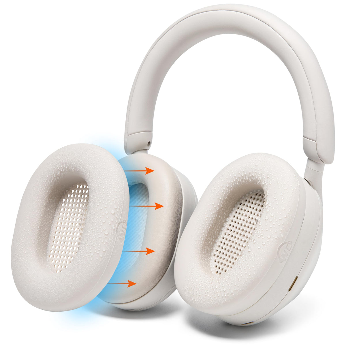 WC SweatZ XM5 full-coverage earpad protection for Sony WH-1000XM5.