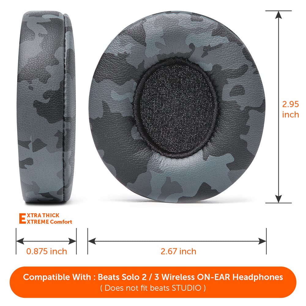 WC earpad thickness next to ruler showing extra depth for pressure relief and comfort