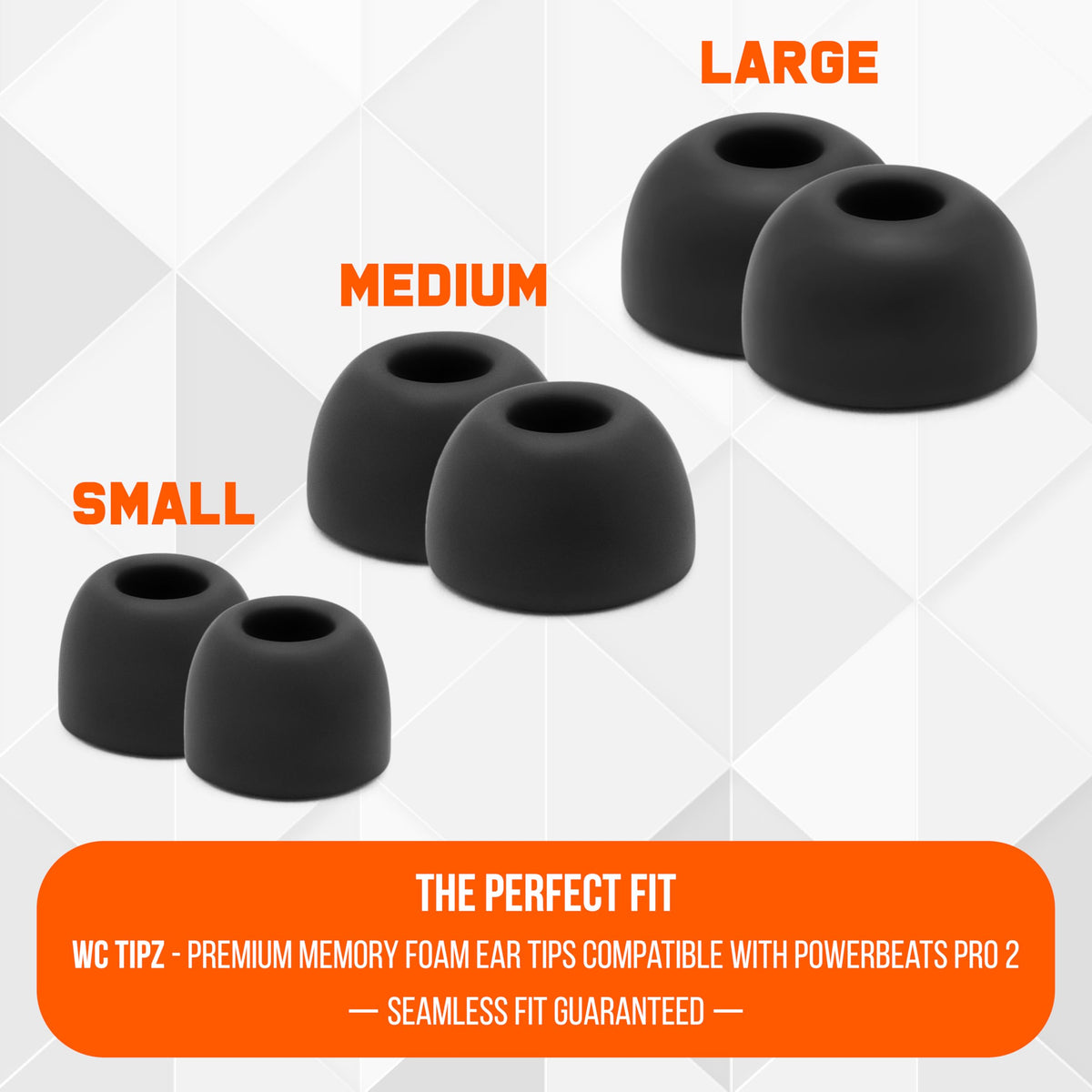 WC TipZ Powerbeats Pro 2 all-day comfort reduces ear fatigue during long sessions.
