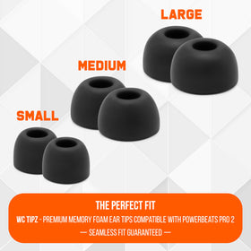 WC TipZ Powerbeats Pro 2 all-day comfort reduces ear fatigue during long sessions.