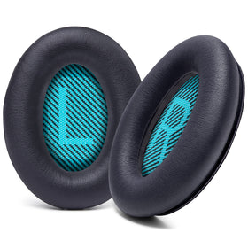 WC Wicked Cushions ear pads on Bose QC25 angle view for enhanced comfort
