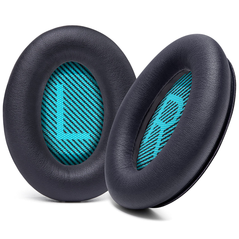 WC Wicked Cushions ear pads on Bose QC25 angle view for enhanced comfort