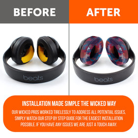 WC Wicked Cushions stitching detail reinforces Beats Studio 2 & 3 ear pads