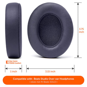 Reinforced seams resist splitting for lasting Beats ear pads