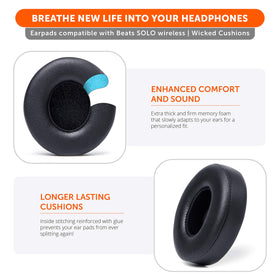 Industrial adhesive bonds WC pads securely to Beats Solo 3.