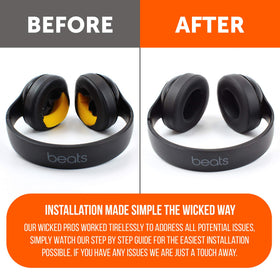 WC Wicked Cushions adhesive included for Beats Studio 2/3 pads, secure install