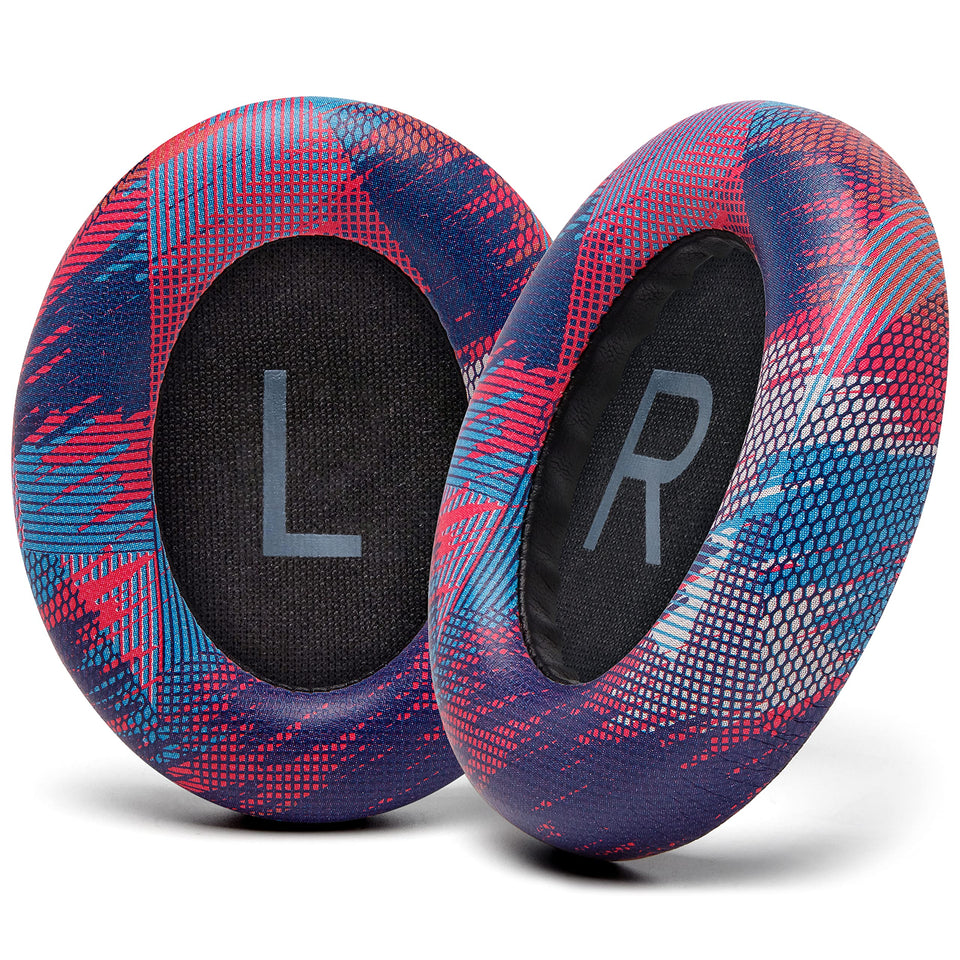 WC replacement ear pads front packaging showing contents and compatibility benefit