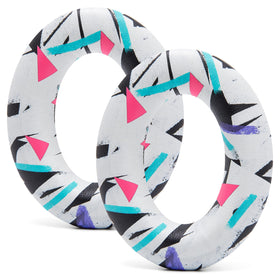 WC Wicked Cushions on commuter wearing headphones illustrating WC comfort and isolation