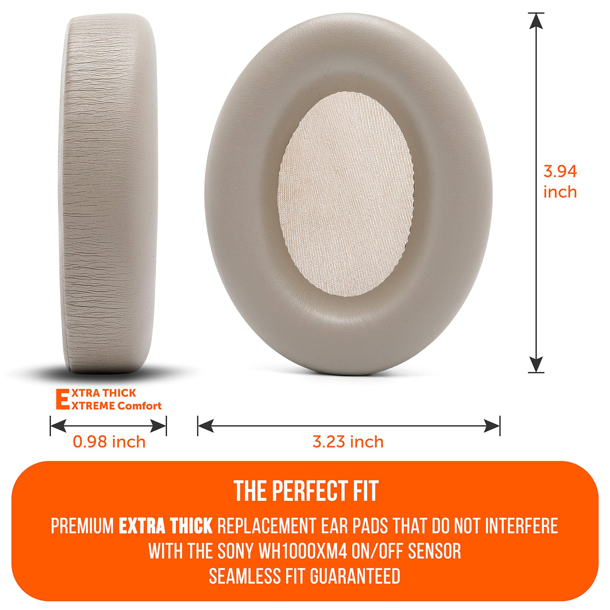 WC Wicked Cushions memory foam detail for XM4 earpads