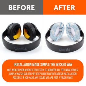 WC Wicked Cushions mounted on Beats Studio demonstrating precise fit