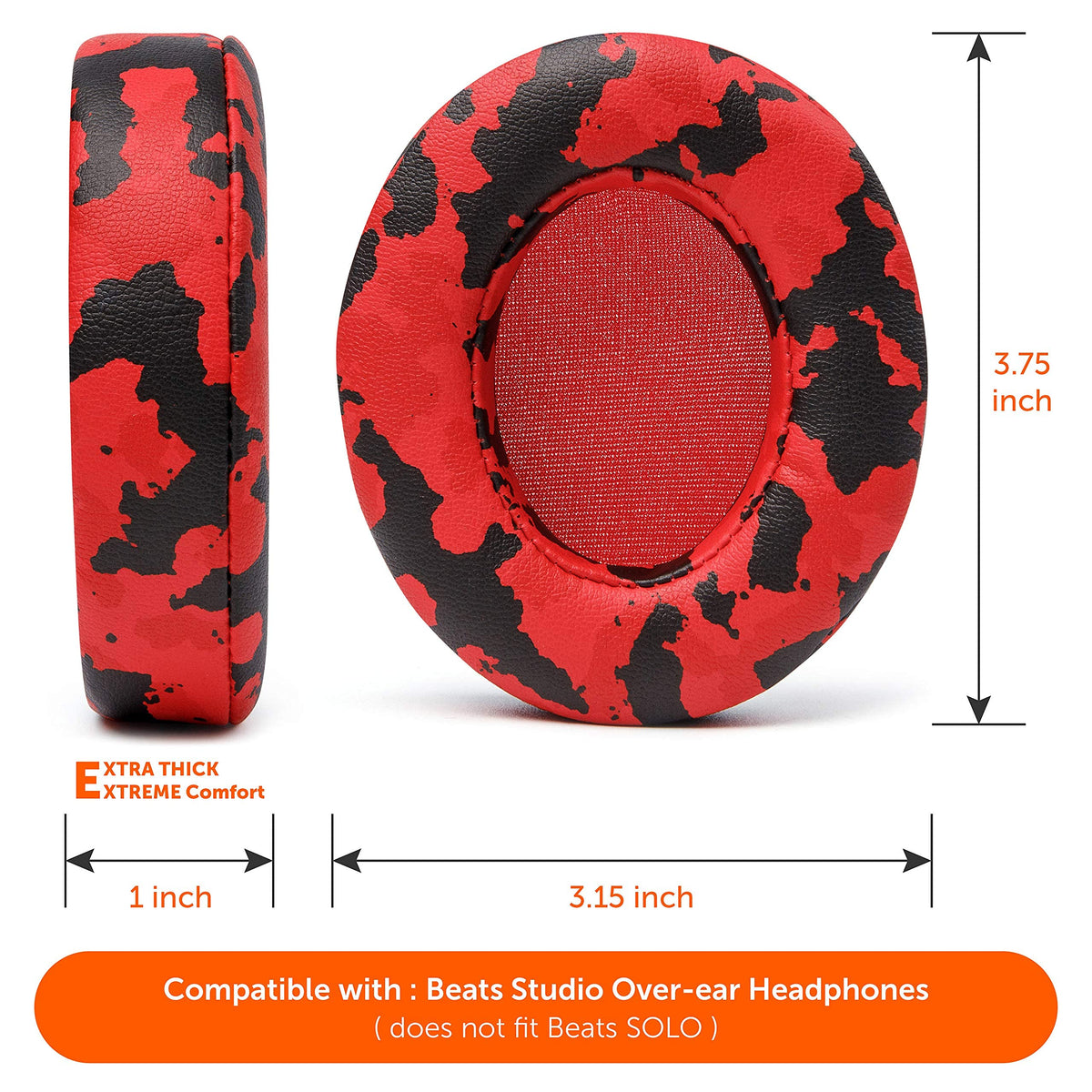 WC Wicked Cushions mounted on Beats Studio demonstrating precise fit