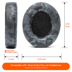 WC Wicked Cushions mounted on Beats Studio headphones restoring seal