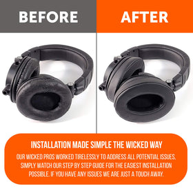WC Wicked Cushions PadZ installation guide image demonstrates painless replacement process