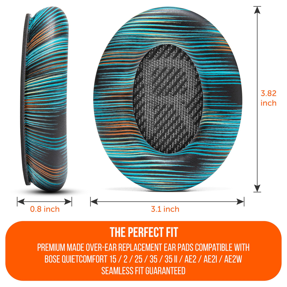 WC Wicked Cushions side profile comparing pad thickness for better pressure distribution and comfort
