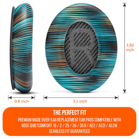 WC Wicked Cushions side profile comparing pad thickness for better pressure distribution and comfort