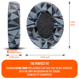 WC Wicked Cushions next to ruler showing exact extra-thick dimensions