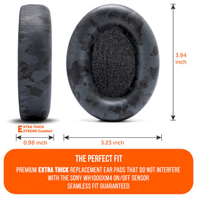 WC Wicked Cushions beside a ruler illustrating size and extra-thickness for improved seal
