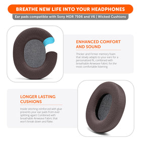 Smooth PU leather surface by WC Wicked Cushions reduces wear and wrinkles over time.