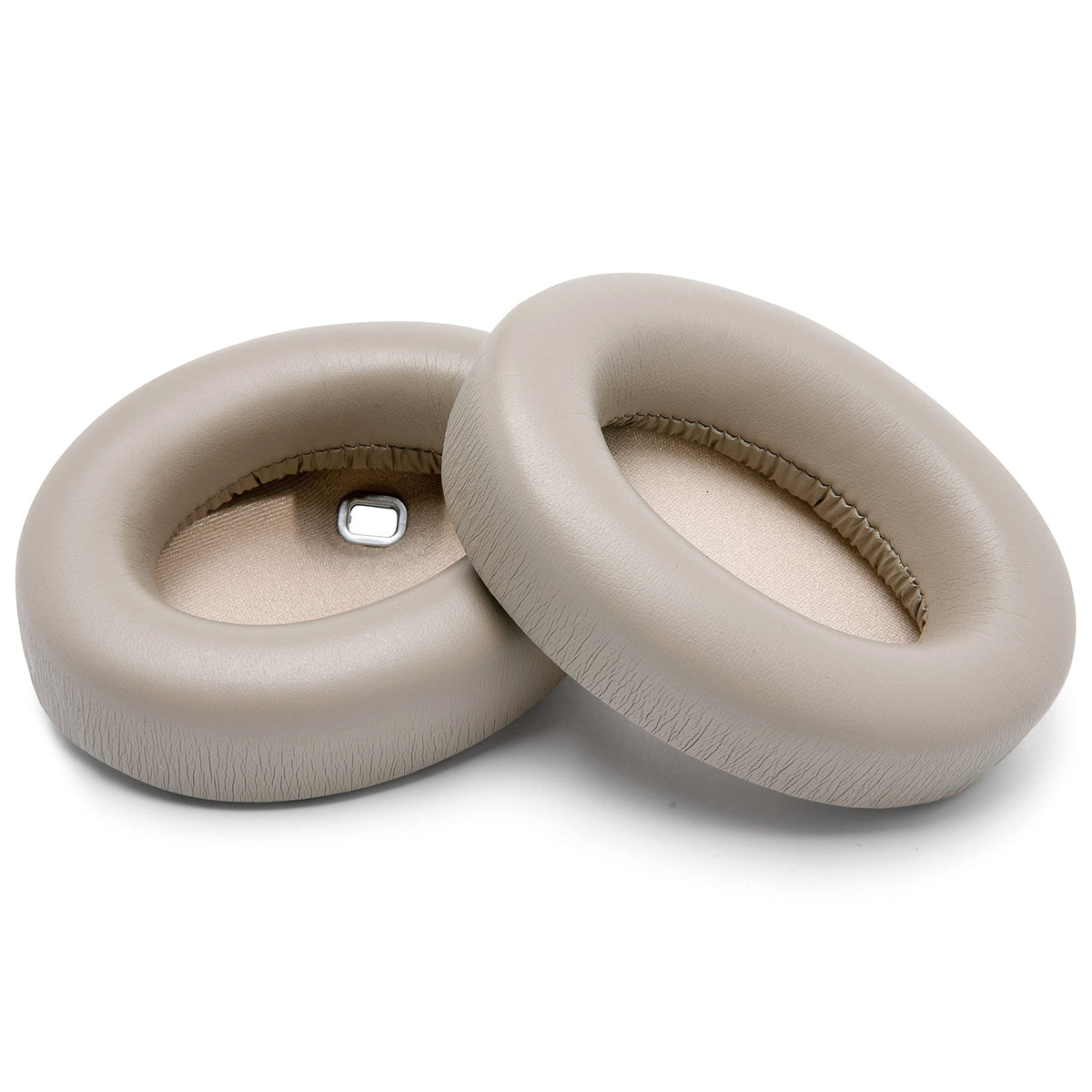 WC Wicked Cushions beige earpads on headphones